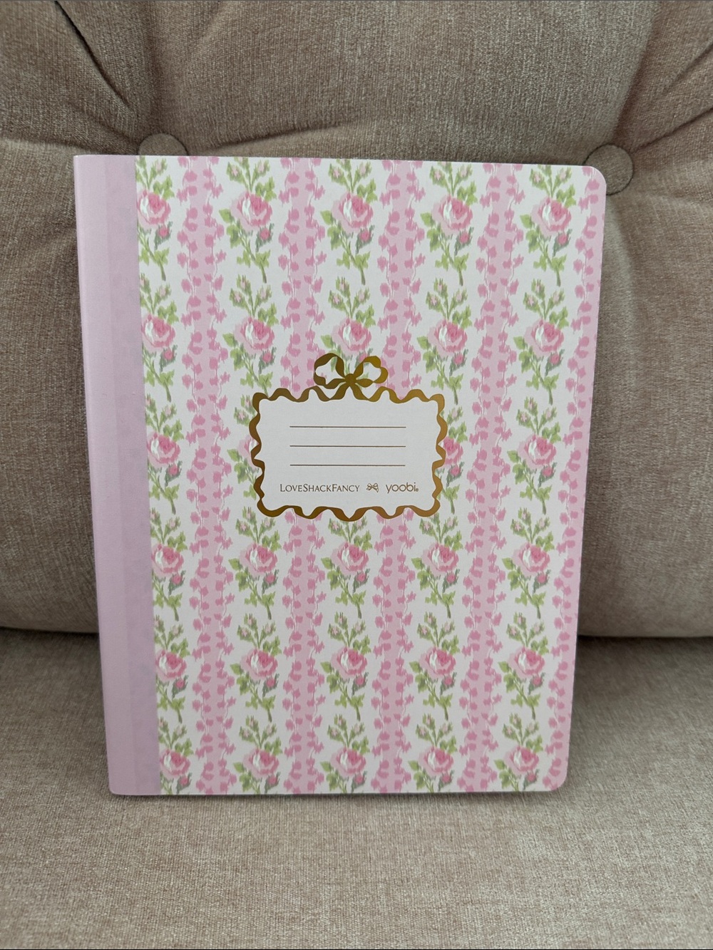 💜LoveShackFancy x Target Yoobi BUNDLE 4 pc Accessory Pouch, Comp Book, 2 Folders - Picture 4 of 5